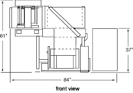 DLN-300 Napkin System Footprint Front
