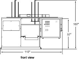 LP-1000 Layer Pac Case Loader Footprint Front