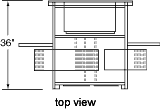 VWC-008 Vertical Wrapping System Footprint Top